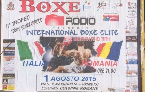 Boxe: Sabato Italia-Romania ai piedi delle Colonne Romane. Lunedì si replica a Torre Canne