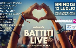 Battiti Live a Brindisi: domenica 12 grandi ospiti e diretta tv su Sky