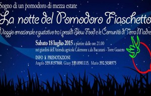 Sabato 18 è “La Notte del Pomodoro Fiaschetto”
