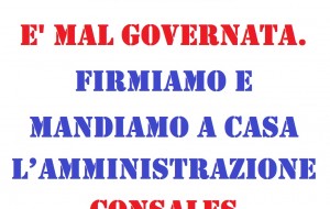 Il centrodestra presenta mozione di sfiducia popolare: ecco il testo