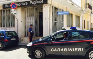 Tenta colpo alla filiale BPP di Tuturano: arrestato 37enne