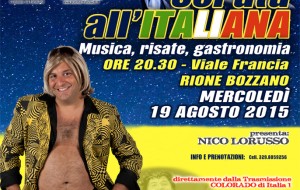 Il 19/8 il comico Gianluca “Scintilla” Fubelli al Quartiere Bozzano