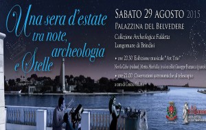 Stasera “Una sera d’estate tra note, archeologia e stelle” alla Palazzina Belvedere
