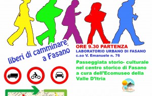 Le iniziative fasanesi per la IV Giornata Nazionale del Camminare