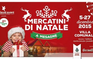 Prenderà il via il 5 dicembre il Mercatino di Natale di Mesagne