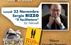 Il Segnalibro: Sergio Rizzo a Brindisi presenta “Il facilitatore”