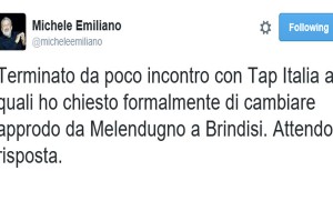 Tap, la discussione infiamma twitter: Consales e D’Attis propongono consiglio comunale con Emiliano
