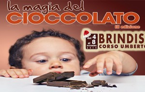 La Magia del Cioccolato: fino all’8 dicembre golosità, giochi e spettacolo nel centro di Brindisi