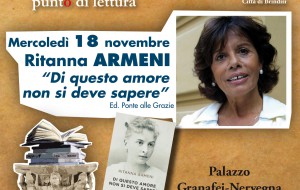Il Segnalibro: Ritanna Armeni presenta a Brindisi “Di questo amore non si deve sapere”