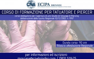 CNA organizza corso per “tatuatore e piercer”
