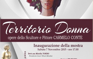 Arte e solidarietà: sabato inaugura la mostra “Territorio Donna” di Carmelo Conte