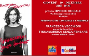 “T’innamorerai senza pensare”, Francesca Vecchioni presenta il suo libro a Mesagne