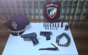 Pistole e munizioni in un casolare disabitato sulla litoranea Nord di Brindisi
