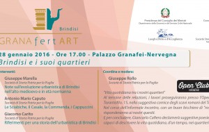 Oggi incontro di studio su “Brindisi e i suoi quartieri”