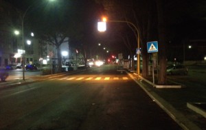 Rimessi a nuovo i passaggi pedonali di Via Palmiro Togliatti