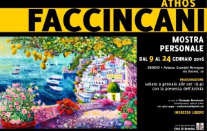 Athos Faccincani in mostra a Palazzo Granafei-Nervegna