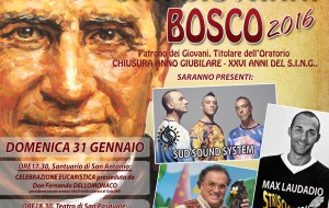 Festa di Don Bosco: ad Oria  Max Laudadio, Oreste Castagna e Sud Sound System