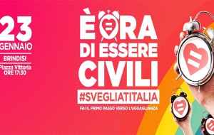 Svegliati Brindisi: sabato in piazza per l’uguaglianza dei diritti civili