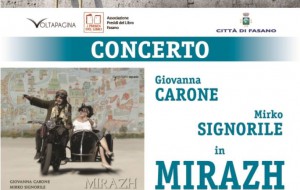 Mese della Memoria: a Fasano “Mirazh”, concerto del duo Carone – Signorile
