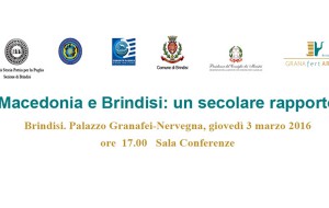 Macedonia e Brindisi: storia di un secolare rapporto