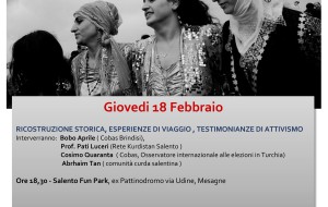 A Mesagne serata di solidarietà con il popolo curdo