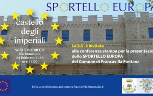 A Francavilla Fontana nasce lo “Sportello Europa”