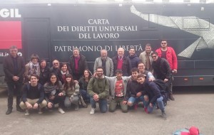 Carta Universale dei diritti del Lavoro: il pullman della CGIL all’Istituto Epifano di Mesagne