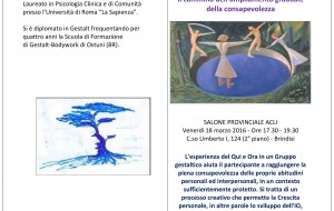 Acli: venerdì incontro con la Gestalt “dal singolo al gruppo”
