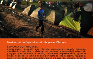 Da Mesagne la raccolta di materiali per i profughi bloccati alle frontiere d’Europa