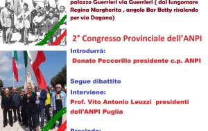 Giovedì 31 il 2^ congresso provinciale dell’Anpi