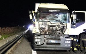 Tamponamento alle porte di Brindisi: coinvolti due mezzi pesanti