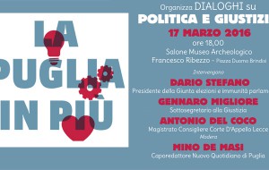 La Puglia in Più: Dario Stefàno, Gennaro Migliore e Antonio del Coco dialogano di Politica e Giustizia