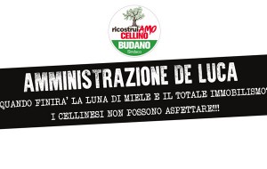 Ricostruiamo Cellino: “Amministrazione De Luca, 4 mesi di immobilismo”