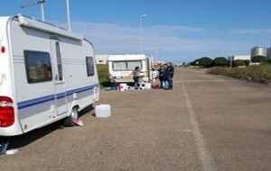 Sgomberato accampamento di nomadi insediato alla zona industriale di Brindisi