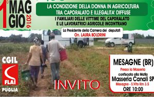1 Maggio: la Presidente della Camera Boldrini a Masseria Canali