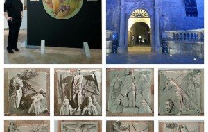 I Sindaci di Francavilla e Latiano al finissage della mostra di Carmelo Conte a Castello Imperiali