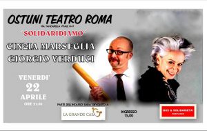 Domani ad Ostuni “Solidariamo” con Cinzia Marseglia e Giorgio Verduci