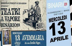 Teatri a Vapore: mercoledì 13 appuntamento con Avenmaria