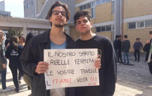 UDS: “Il nostro spirito ribelle fermerà le loro trivelle! Il 17 aprile vota #SI!”