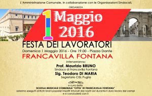 Primo maggio tra lavoro e musica a Francavilla Fontana