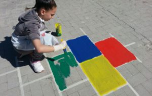 Azioni di Guerrilla Art al Parco Giochi del Quartiere Casale