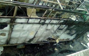 Fiamme nel mobilificio “Piazza Grande” di San Donaci