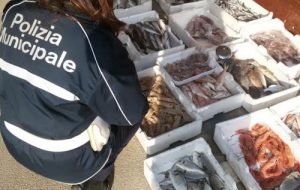Bancarelle abusive: sequestrato un quintale di prodotti ittici