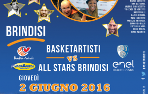 BasketArtisti-All Stars Brindisi: domani in campo, tra gli altri, Calderari, Cordella, Giarletti, Natali, Parisi e Sardano
