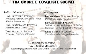 I processi di emancipazione femminile tra ombre e conquiste sociali: se ne parla sabato ad Ostuni