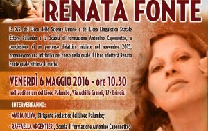 Venerdì il Liceo Palumbo ricorda Renata Fonte, vittima di mafia