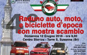 Domenica 12 a Torre S. Susanna raduno di auto, moto e bici d’epoca