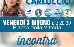 Oggi Angela Carluccio chiude la campagna elettorale in Piazza Vittoria
