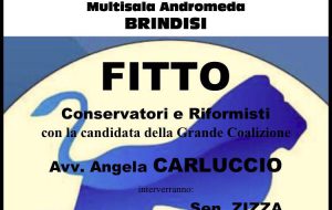 Domani Fitto a Brindisi a sostegno di Angela Carluccio