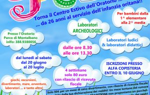 Torna il centroestivo dell’oratorio, tornano gli animatori di GiocOria!